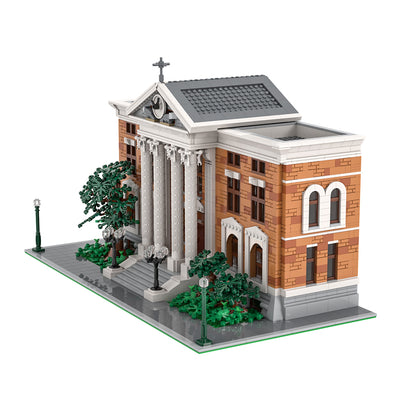 MOC-100578 Modular Back to the Future Clock Tower Hill Valley building blocks kit with compatible bricks