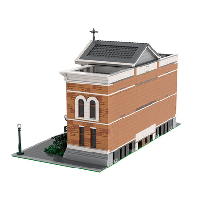 MOC-100578 Modular Back to the Future Clock Tower Hill Valley building blocks kit with compatible bricks