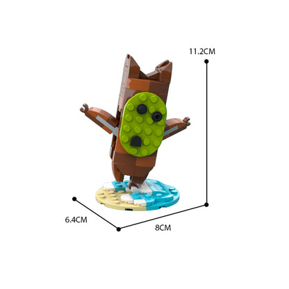 MOC Brown Korok - The Legend of Zelda BOTW building blocks series bricks set