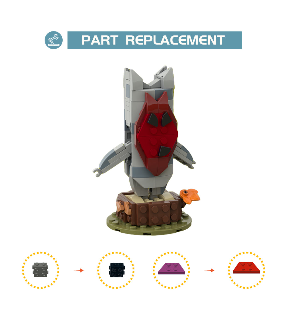 MOC Blue Korok - The Legend of Zelda BOTW building blocks series bricks set