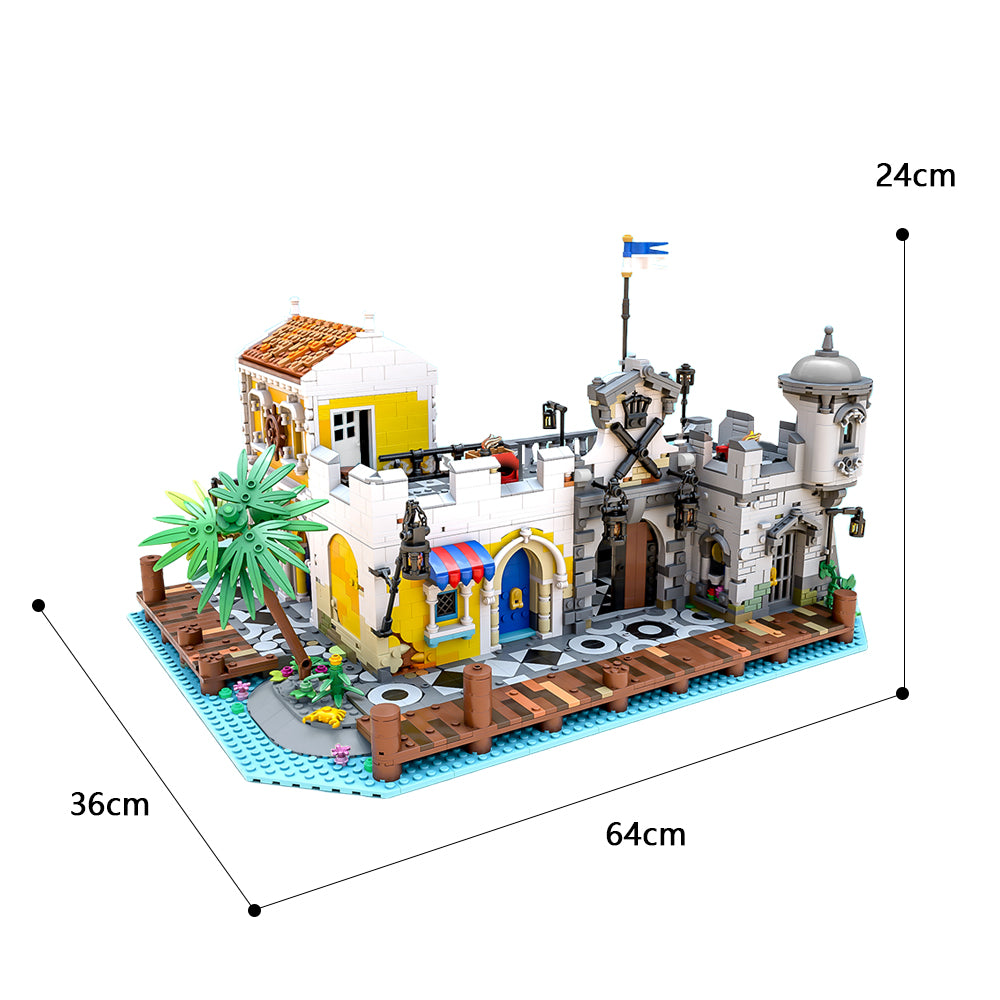 MOC-108172 Lagoon Lockup Revisited building blocks kit with compatible bricks
