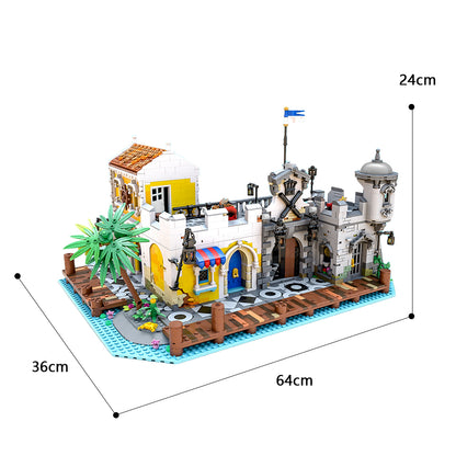 MOC-108172 Lagoon Lockup Revisited building blocks kit with compatible bricks