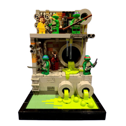 MOC-111005 TMNT Sewer Diorama MOC - Ninja Turtles building blocks series bricks set