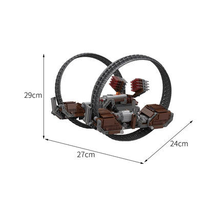 MOC-25976 RC Hailfire Droid with PF building blocks bricks set