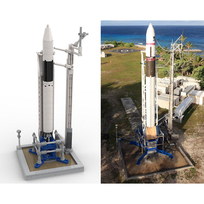 MOC-89466 SpaceX Falcon 1 &amp; Launch Pad [Saturn V scale] building blocks series bricks set