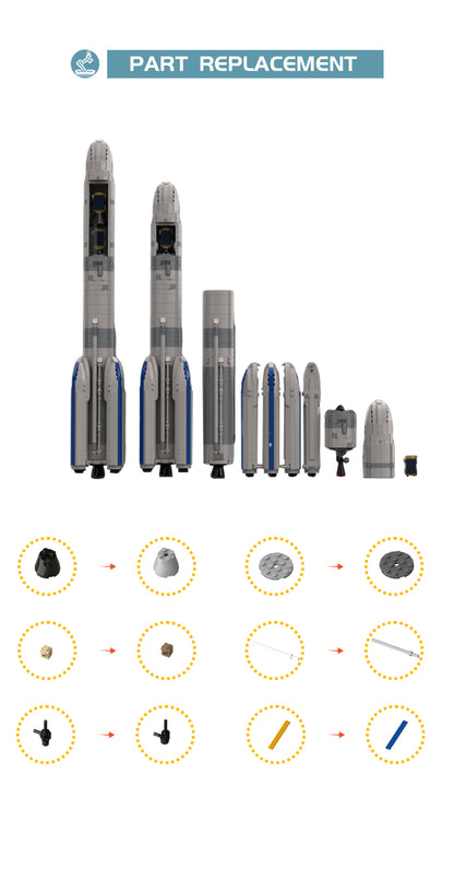 MOC-29196 ESA Arianespace Ariane 6 (1:110 Saturn V scale)