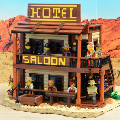 MOC-51332 Old West Saloon Hotel building blocks architect series bricks set