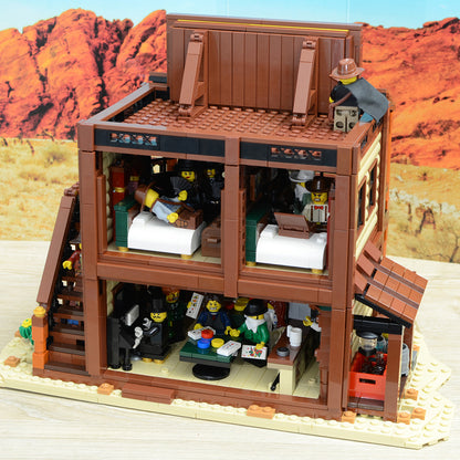 MOC-51332 Old West Saloon Hotel building blocks architect series bricks set