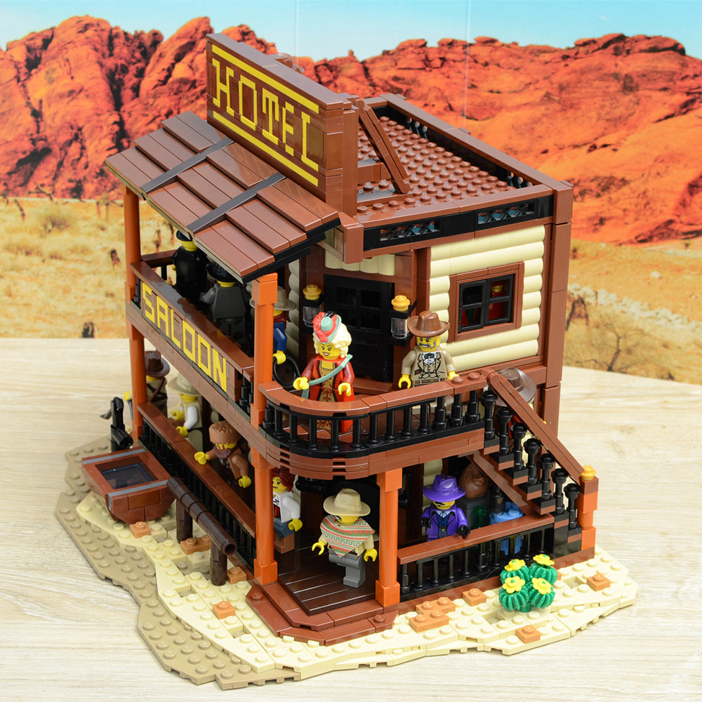 MOC-51332 Old West Saloon Hotel building blocks architect series bricks set