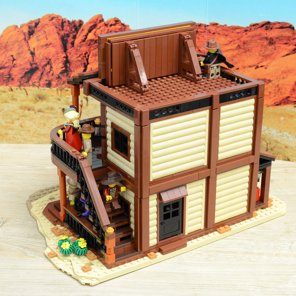 MOC-51332 Old West Saloon Hotel building blocks architect series bricks set