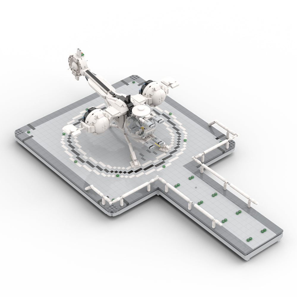 MOC Oblivion Bubble Ship Landing platform building blocks kit with compatible bricks