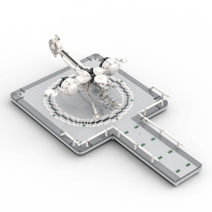 MOC Oblivion Bubble Ship Landing platform building blocks kit with compatible bricks