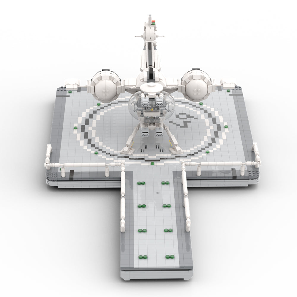 MOC Oblivion Bubble Ship Landing platform building blocks kit with compatible bricks