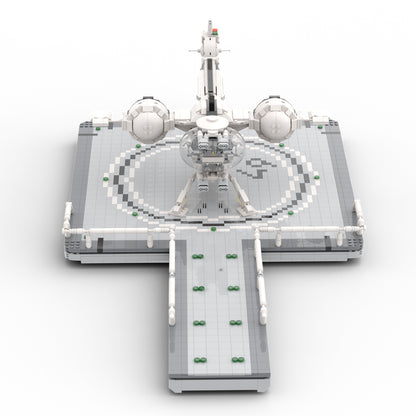MOC Oblivion Bubble Ship Landing platform building blocks kit with compatible bricks