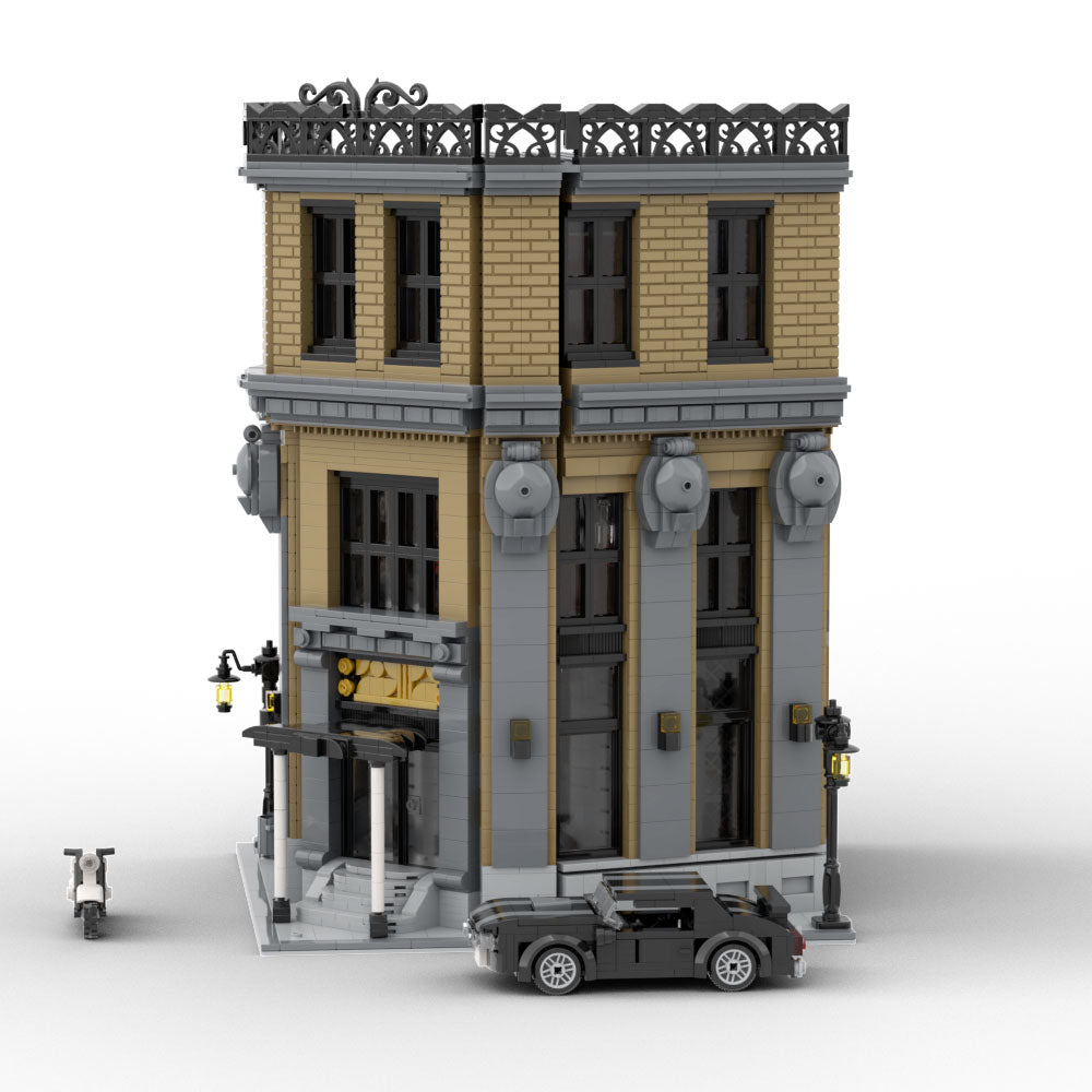 MOC-140223 Continental Hotel from John Wick building blocks kit with compatible bricks