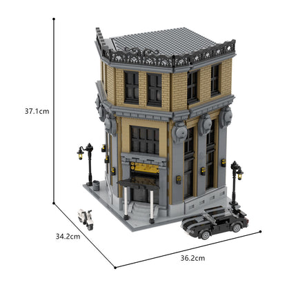 MOC-140223 Continental Hotel from John Wick building blocks kit with compatible bricks