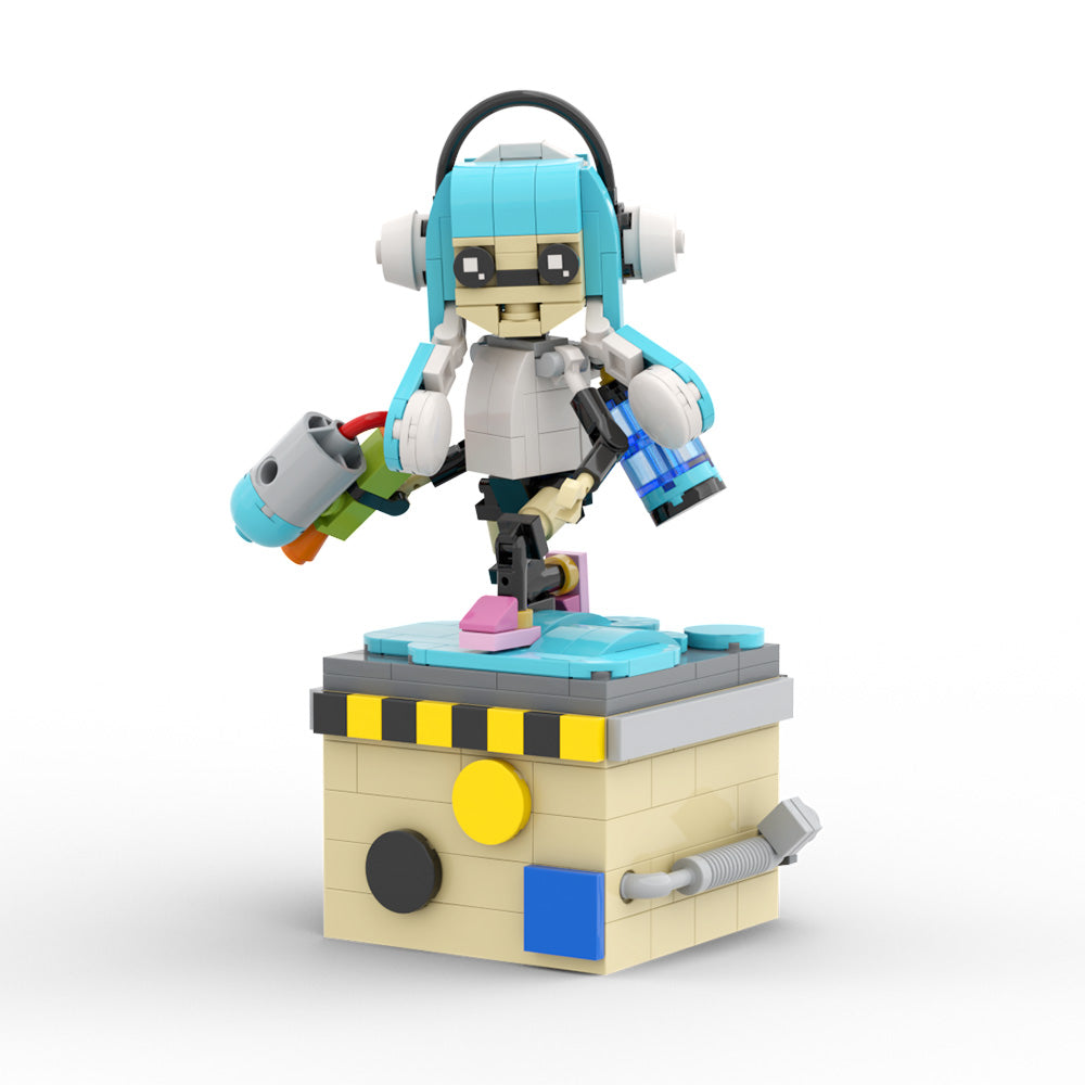 MOC Splatoon 3 Inklings set building blocks kit with compatible bricks