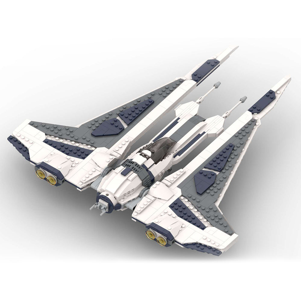 MOC-143184 Star Wars Mandalorian starfighter Kom'rk-class fighter building blocks kit with compatible bricks