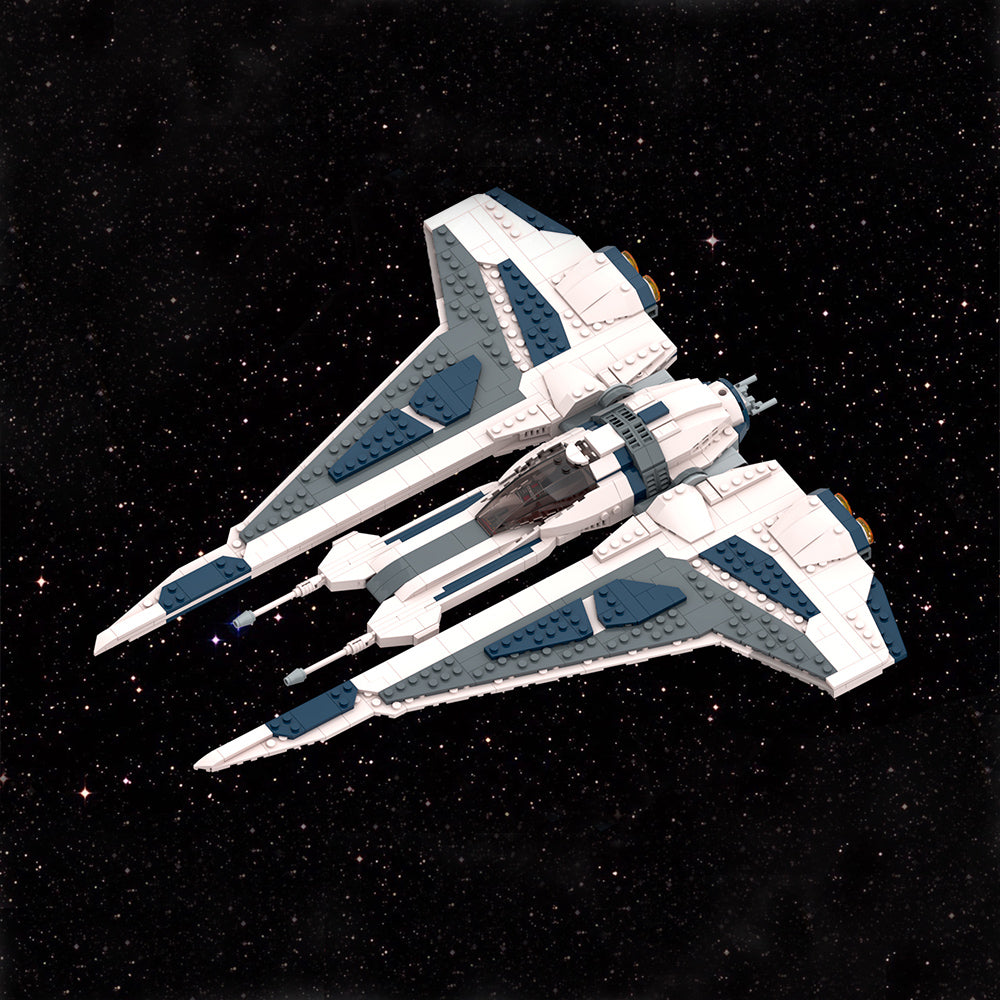 MOC-143184 Star Wars Mandalorian starfighter Kom'rk-class fighter building blocks kit with compatible bricks
