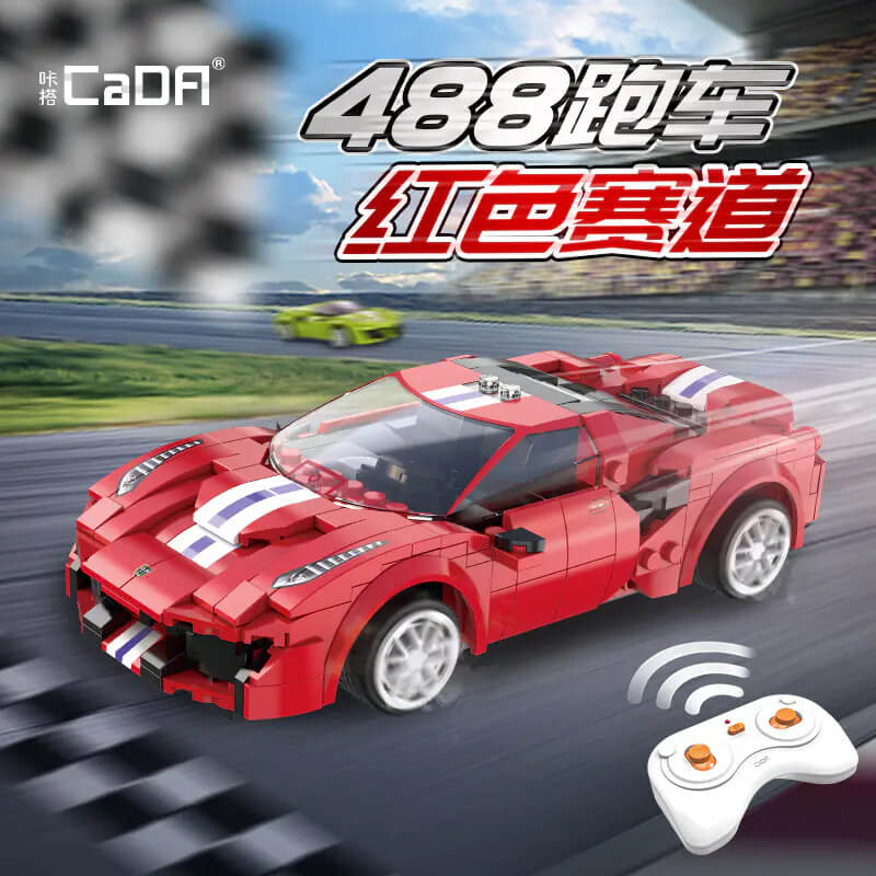 CADA C51072 Ferrari 488 red track sports car
