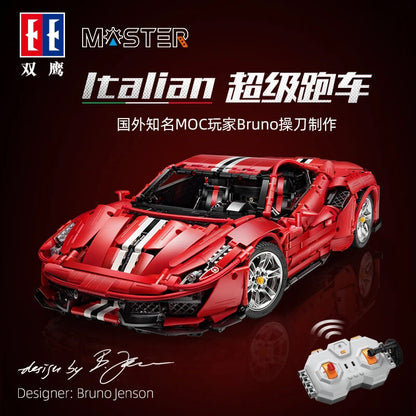 CADA C61042 MOC The 2020 Ferrari 488 Pista by brunojj1 1 8