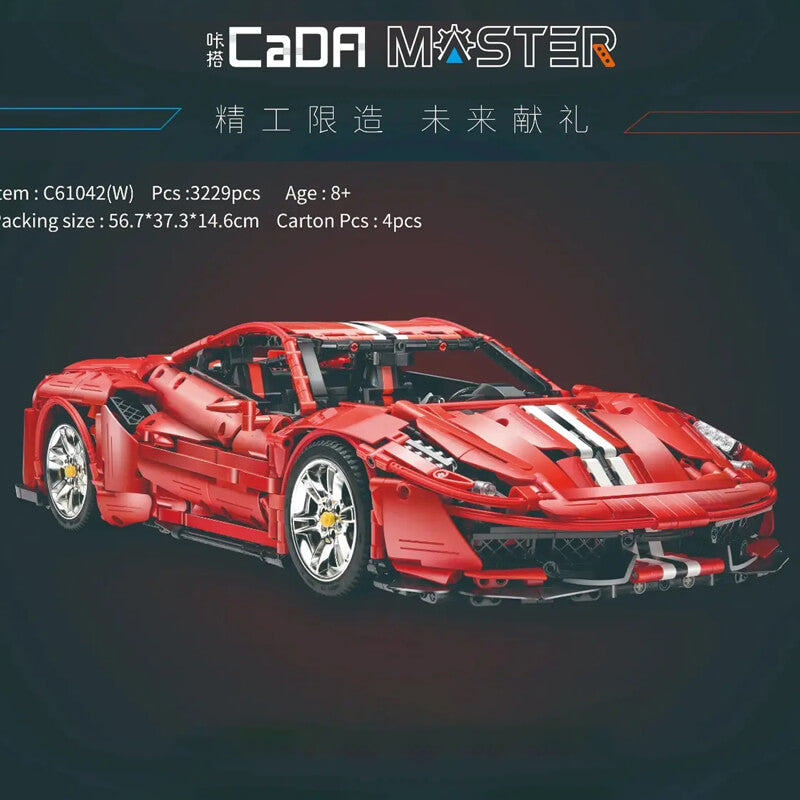 CADA C61042 MOC The 2020 Ferrari 488 Pista by brunojj1 1 8