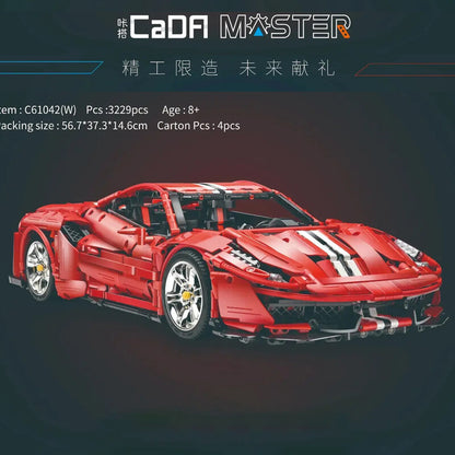 CADA C61042 MOC The 2020 Ferrari 488 Pista by brunojj1 1 8