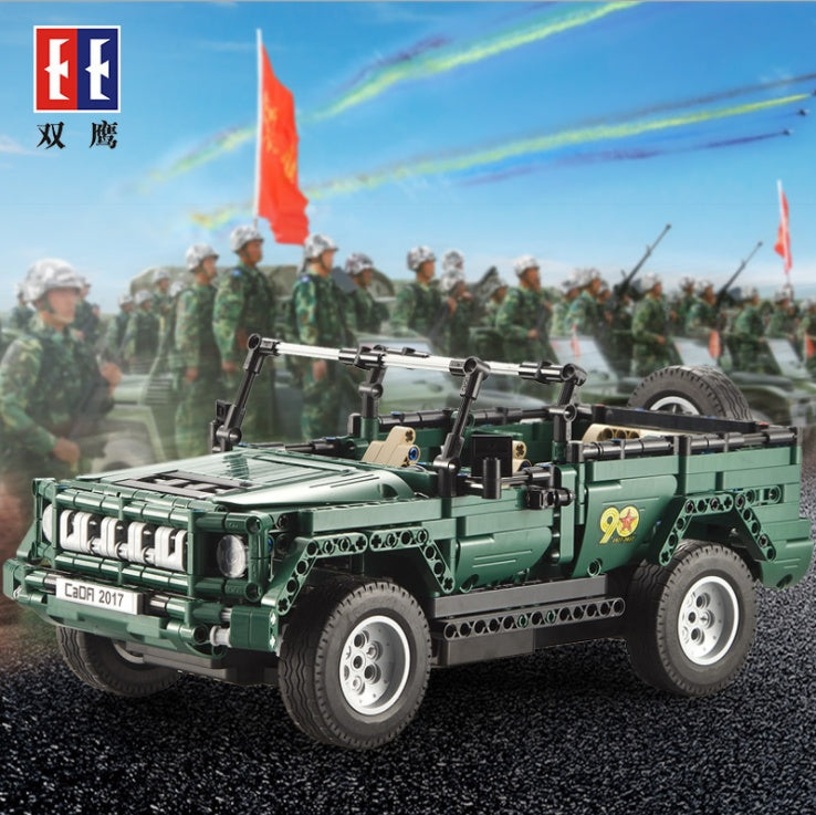 CADA C51015 Technic Series Military Remote Control RC Jeep Truck Car Building Blocks Toys 561Pcs from China