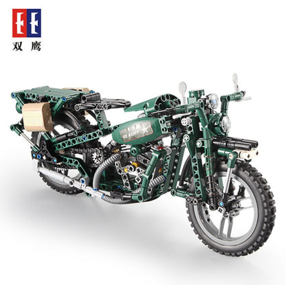 CADA C51022  Technic Military World War II WW2 Captain America Electric Motorcycle Remote Control 550pcs Blocks from China