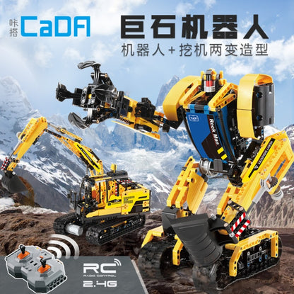 CADA C51026 Rock Man Robot Car DIY Building Block Bricks Toy Gift from China