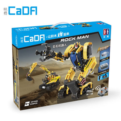 CADA C51026 Rock Man Robot Car DIY Building Block Bricks Toy Gift from China