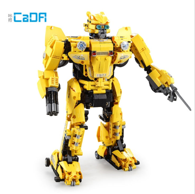 CADA C51029 1124Pcs Modified Royal Bee Deformed Car Remote Control Building Block Bricks Robot Educational Toy From China