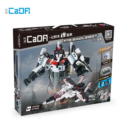CADA C51030 917Pcs 2 in 1 DIY Technic Building Blocks Bricks RC Airplane Robot Fighter Glider Model Toy For Children Gifts From China