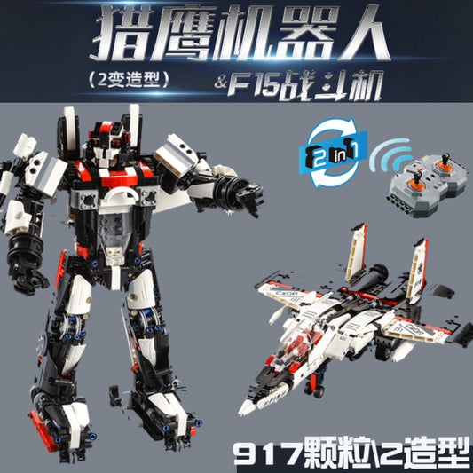 CADA C51030 917Pcs 2 in 1 DIY Technic Building Blocks Bricks RC Airplane Robot Fighter Glider Model Toy For Children Gifts From China
