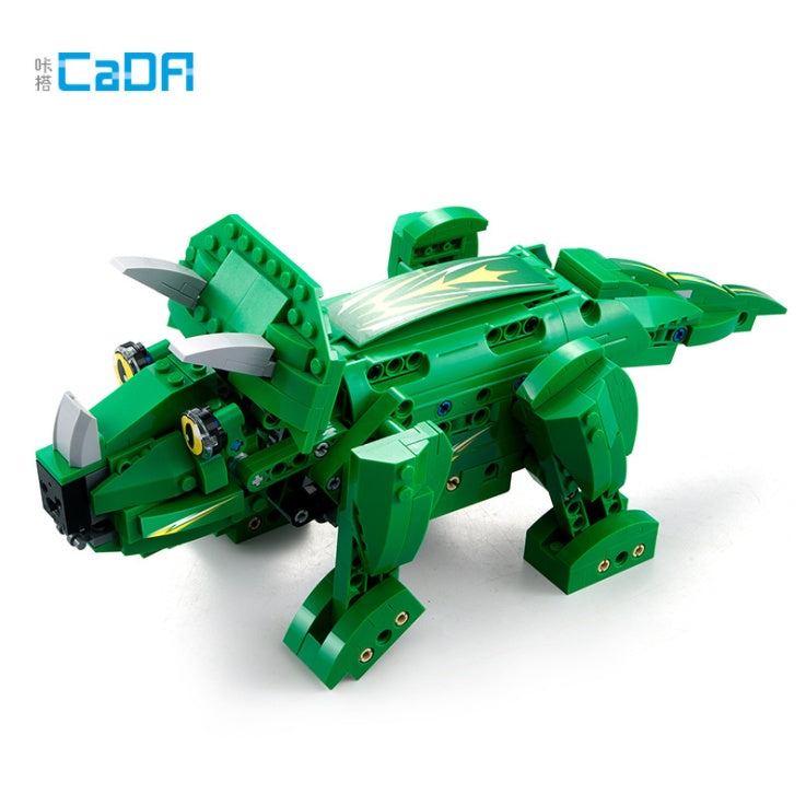 CADA C51039 530PCS Triceratops Pterosaur Two-Variable Shape Intelligent Sound And Light Sensor Building Block Toy From China