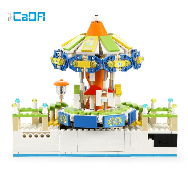CADA C51046 685PCS Girl Music Carousel Model Building Block Toy  From China