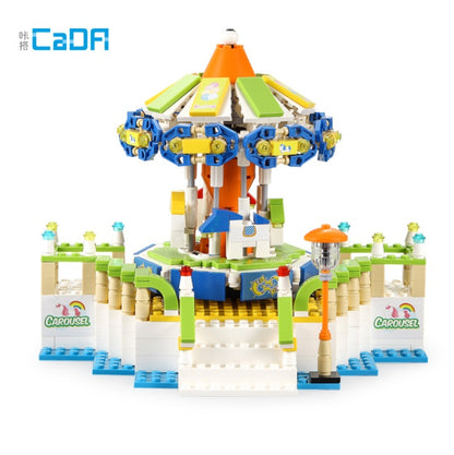 CADA C51046 685PCS Girl Music Carousel Model Building Block Toy  From China
