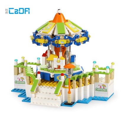 CADA C51046 685PCS Girl Music Carousel Model Building Block Toy  From China