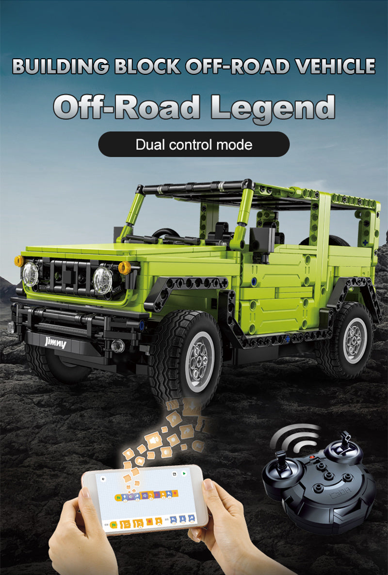 CADA C51201W 1/12 2.4G RC/APP Contronl Off-road Vehicle Bricks Model MOC Assembly Building Block Car Toys (579Pcs) ship from China.