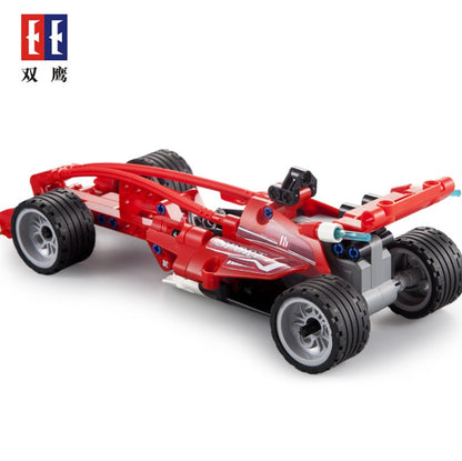 CADA C52016W Technics speed  red Formula racing car building block F1 bricks model pull back toys with shotting Bullet for kids gifts From China