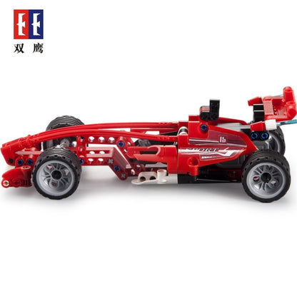 CADA C52016W Technics speed  red Formula racing car building block F1 bricks model pull back toys with shotting Bullet for kids gifts From China