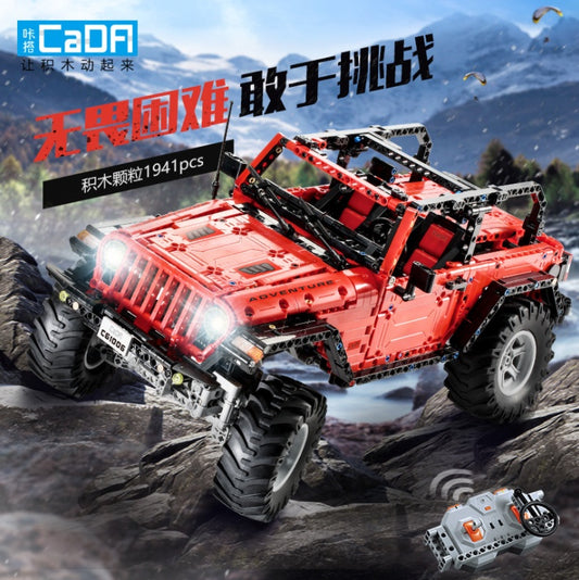 CADA C61006 1941Pcs Techinic Series RC 2.4G Jeep  Rubicon Building Blocks Battery Motor Vehicle Bricks Toys for Kids From China