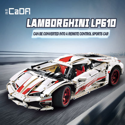 CADA C61018 1696PCS Lambor ghinied  Huracan LP 610 Super-Car Building Blocks Toy From China
