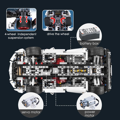 CADA C61018 1696PCS Lambor ghinied  Huracan LP 610 Super-Car Building Blocks Toy From China