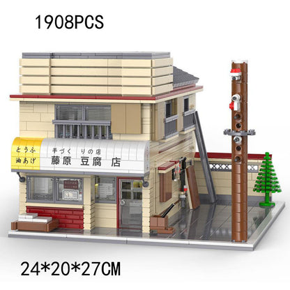CADA C61031 Movie & Game INITIAL D TOUFU Shop Building Blocks 1908pcs Bricks Ship From Europe 3-7 Day Delivery