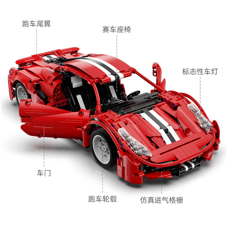 CADA C61049 Technic Red Devils 'Ferrari' 488 Building Blocks 1:12 Model 1126pcs Toys For Gift ship from China