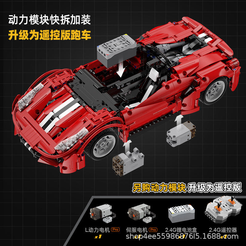 CADA C61049 Technic Red Devils 'Ferrari' 488 Building Blocks 1:12 Model 1126pcs Toys For Gift ship from China