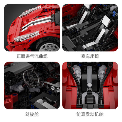 CADA C61049 Technic Red Devils 'Ferrari' 488 Building Blocks 1:12 Model 1126pcs Toys For Gift ship from China