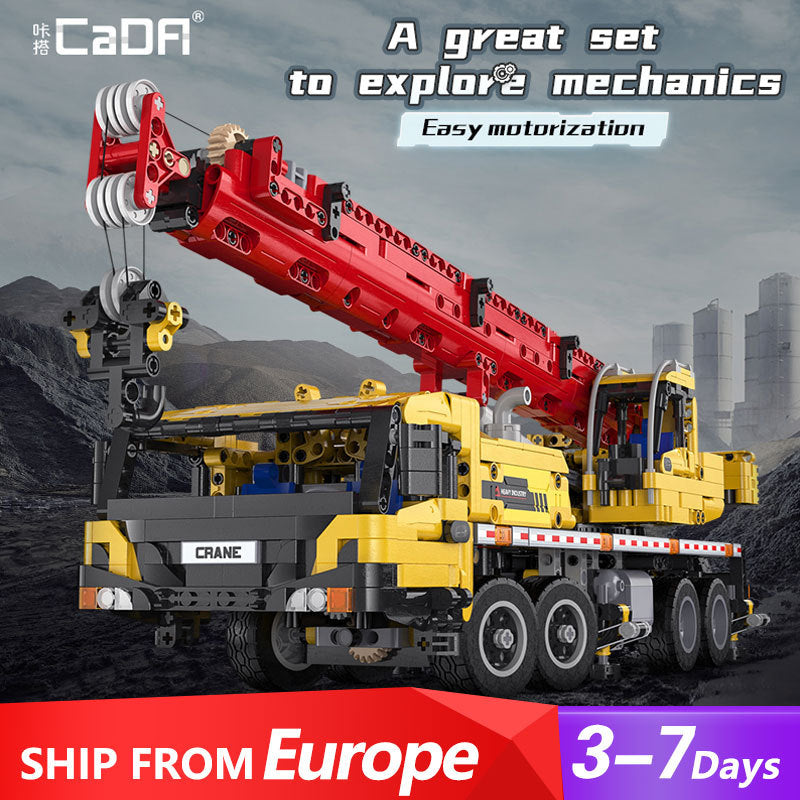 CADA C61081 Technic Functional Remote Control Crane Truck Building Blocks 1831pcs Bricks Toys From Europe 3-7 Days Delivery