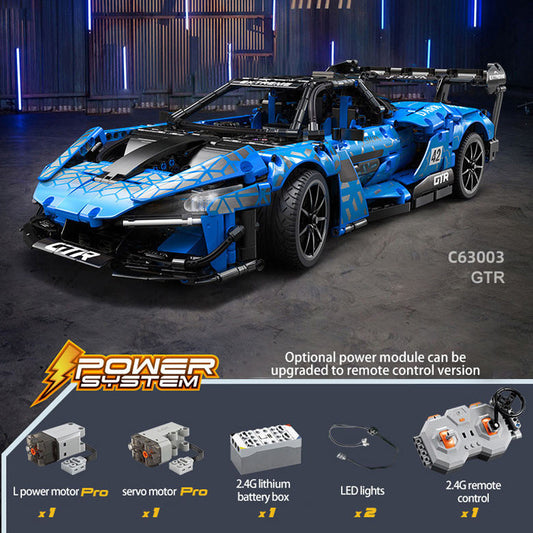 CADA C63003 MOC Building blocks  Dark Knight GTR McLaren Senna 2088pcs remote control car bricks toy from China.